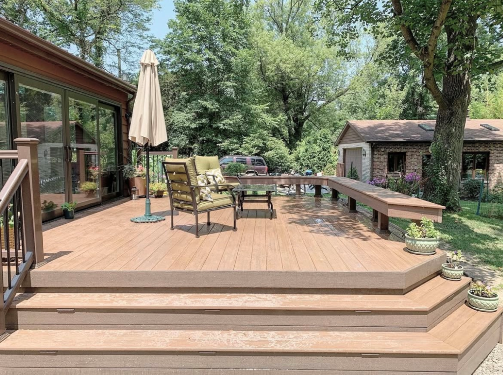 home improvement tips remodeling deck wooden floor outside blue sky